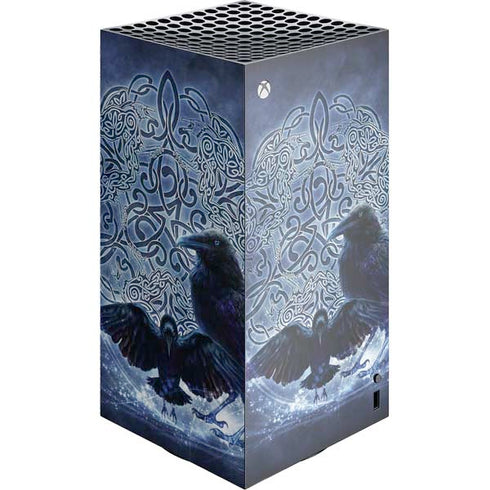 Celtic Raven by Brigid Ashwood XBox Series X Digital Edition Console Skin